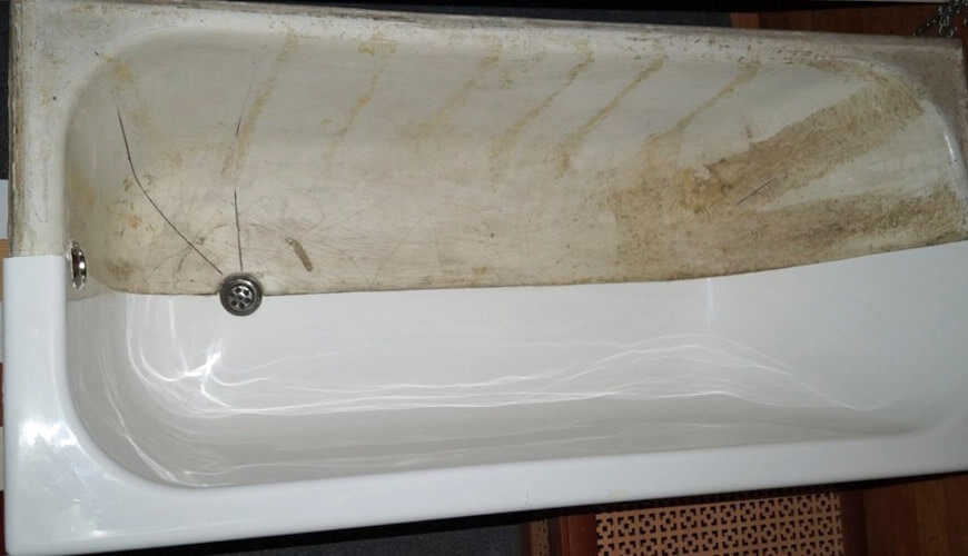 Реставрация старой сантехники или как получить новую ванну без её замены