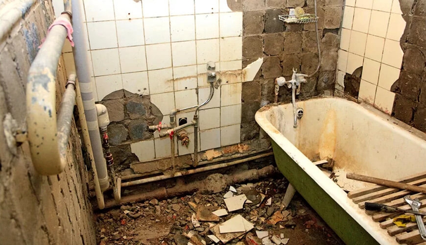 Ремонт ванной комнаты в хрущёвке : особенности проведения ремонтных работ